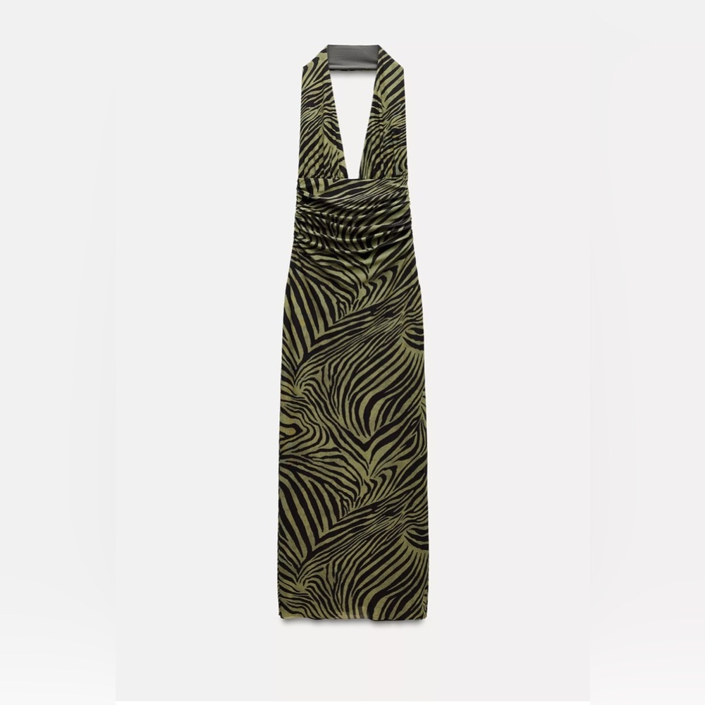 Zara printed tulle dress